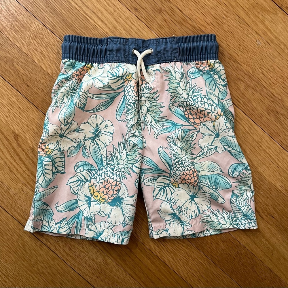 [3 for $15] OSHKOSH B’GOSH Pineapple Tropical Kids Swim Trunks (5 Kids)
